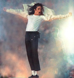 January 1993, Pasadina, California, USA: Michael Jackson performs at the Rose Bowl. On Monday, November 24, 2003, Michael Jackson publicly launched a new website dedicated to countering the molestation charges currently being levelled against him. The website, www.MJnews.us, is intended to be Jackson's "official source of communication," with Jackson writing that any statements purported to be about or from him that are not on the Web site are not credible. Last Thursday, Santa Barabara police booked Jackson on suspicion of child molestation; he was released on $3 million bond. The victim is reported to be a thirteen-year-old boy; it is widely reported that the boy is a cancer victim who appeared in the Martin Bashir documentary of Jackson that made waves when it aired early this year. Jackson has insisted that he is innocent of the current charges. However, he is no stranger to child molestation accusations; a 1993 scandal never amounted to charges because Jackson settled with his accuser in a multi-million dollar settlement out of court. Jackson is scheduled to be arraigned on January 9 in Santa Barabara Superior Court. Right now, the star is keeping a low level, while friends, family and fans have been rallying around the world to ponder the credibilty of the charges, hold vigils and wonder about the elusive star and his possibly sordid past.. Credit: Dan Cappellazzo / Polaris / eyevine For further information please contact eyevine. tel: 020 8709 8709 email: info@eyevine.com www.eyevine.com HI-RES AVAILABLE ON REQUEST